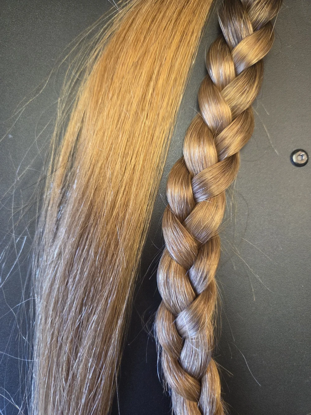 Nina Brown to Light Brown Ombre Braided and Straight Hair Pieces